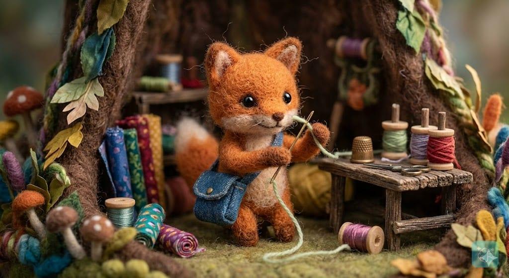 Felted Miniature World Scene Creator